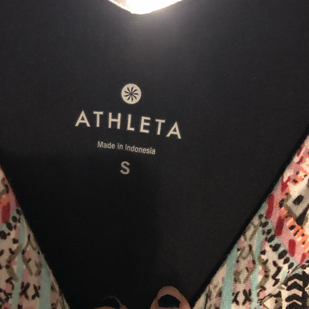 Multicolor Sleeveless Patterned Athleta dress, soft material - Picture 2 of 3